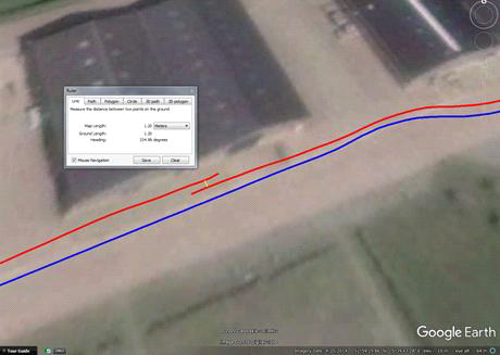 The D-GPS antenna proved to be less robust compared to the RTK-GPS antenna, since there is a shift in the signal of 1.2 m when exactely the same route is driven a second time with the tractor