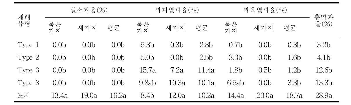 비대기 열과 발생율