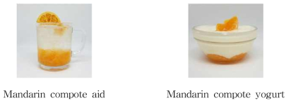 Utilization of mandarin compote