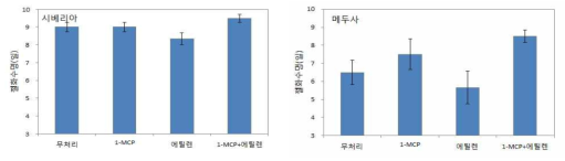 선도유지제 전처리에 따른 절화 백합 절화수명