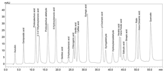 Chromatogram of Standards