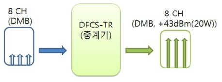 DMB RF 채널 중계 기능