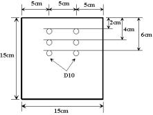 폭로실험에 사용된 시험체의 단면도
