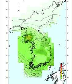 Spectral Seismic Hazard Map(2Hz, 1,000 yrs RP)