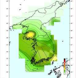 Spectral Seismic Hazard Map(1Hz, 4,800 yrs RP)