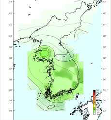 Spectral Seismic Hazard Map(1Hz, 1,000 yrs RP)
