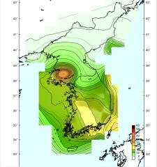 Spectral Seismic Hazard Map(0.5Hz, 4,800 yrs RP)