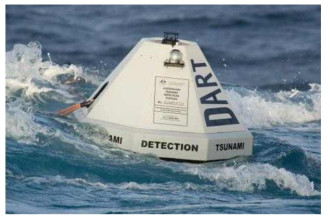 NOAA의 DART(출처: NOAA DART, http://nctr.pmel.noaa.gov/Dart/)