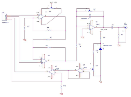 Circuit diagram for hall sensor driving