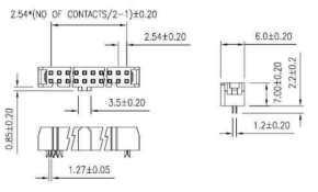 Flat cable connector