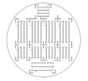 Drawing of a master designed by CAD program