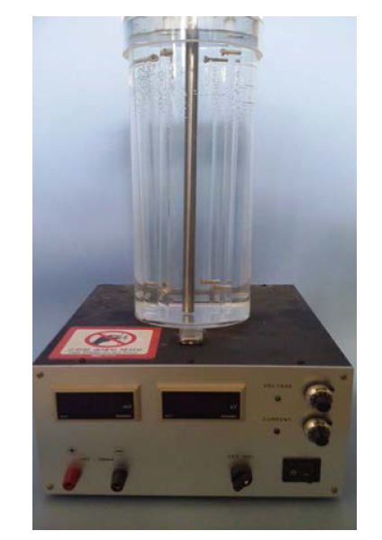 Cylindrical acrylic anodization device