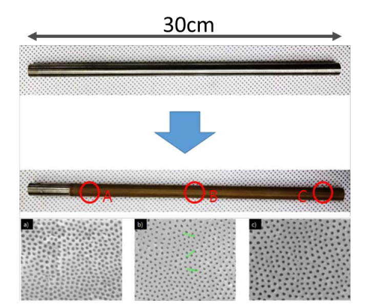 Anodization of a metal pipe