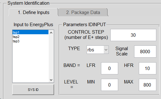 System Identification input out put generation with MLE+