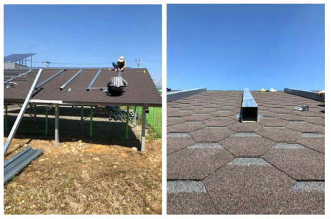 자연대류 냉각기술 적용 RIPV 실증시험 장치 지붕 마감재