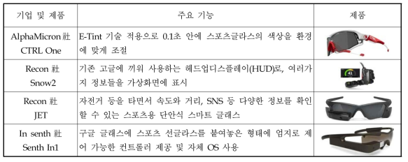 해외 투과형 웨어러블 디스플레이 제품 현황