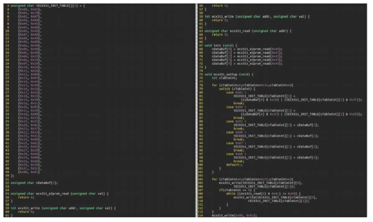 1차년도 OLED Setup용 Firmware Code