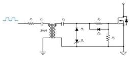 펄스트랜스포머를 사용한 게이트 구동 회로
