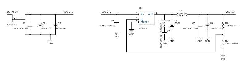 Switching Step-Down Voltage Regulator 회로도