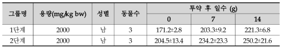 평균 체중