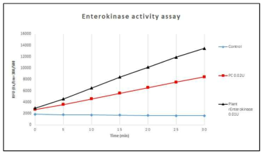 재조합 Enterokinase의 효소 활성 확인