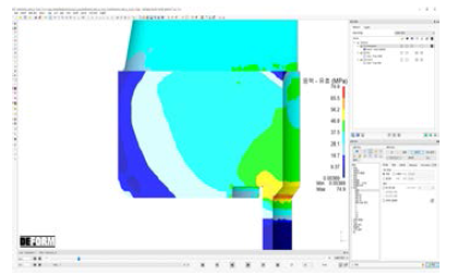 3차원 성형모델 해석 결과 예시