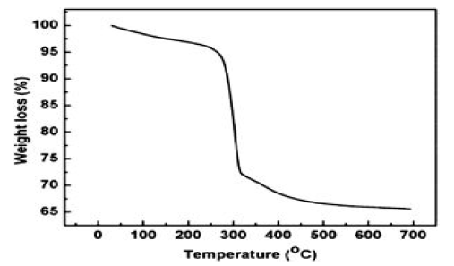 Fe2O3-NiO 열중량 분석 (Hydrogen reduction Thermogrvimetry analysis)