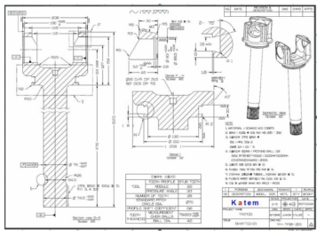 샤프트 도면 (YH-TP16-201)