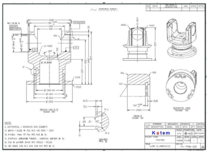 형상공차 추가 도면(Yoke flange)