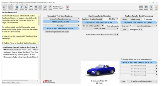 Carsim: Customization of Experiment Environments