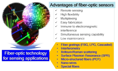 광섬유 기반 감지 기법의 종류 및 장점