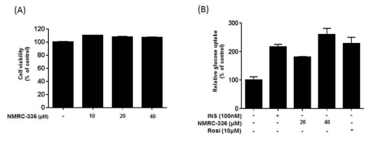 NMRC-336이 분화된 L6-GLUT4myc의 세포생장과 포도당 흡수능에 미치는 영향