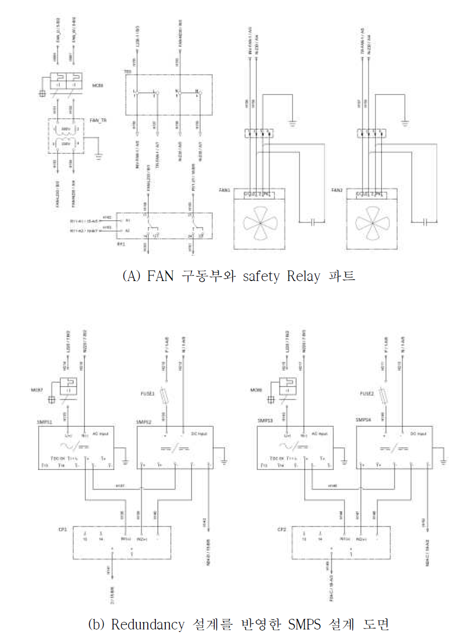 FAN, SMPS 전장 설계 도면