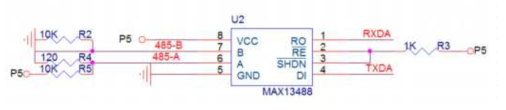 MAX13488을 이용한 RS-485통신 회로 구성