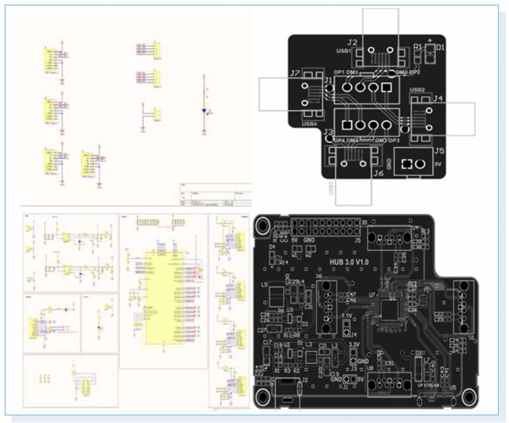 USB 3.0 회로도 및 PCB(아트웍 )