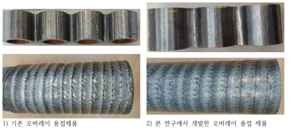 본 연구에서 개발한 Water Wall Panel(상) 및 Tube(하)