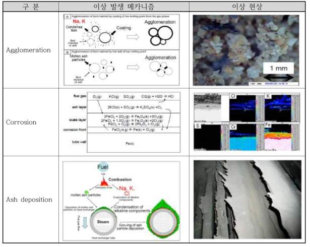 SRF 보일러의 부위별 주요 이상 현상 발생 메커니즘