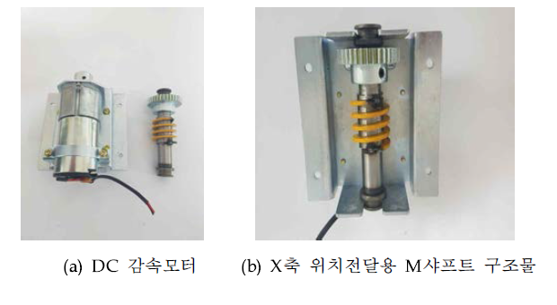 태양광 추적용 감속모터 및 X축 위치전달용 샤프트 구조물