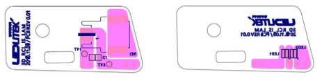 3D RCL Inside Turn LAM (좌) Top, (우) Bottom면 거버