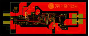 Compact string PCB artwork BOTTOM 하판