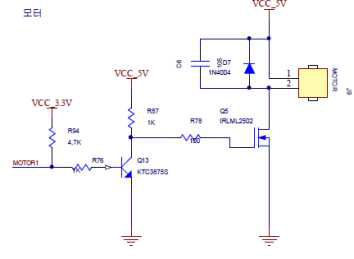 솔레노이드 모터 구동 회로도