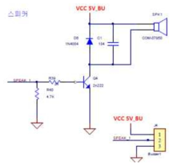 피에조 부저 회로도