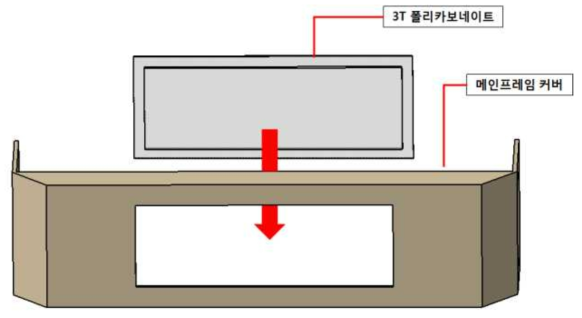 잠금장치 메인프레임 커버 수정 설계