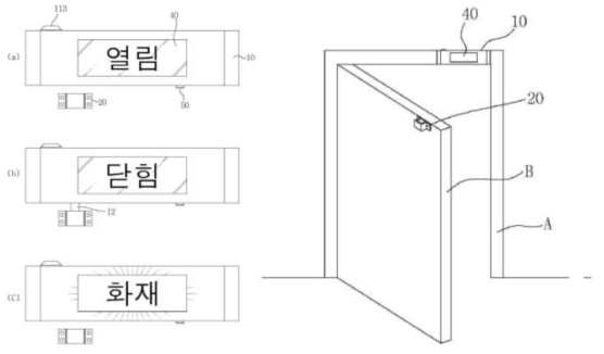 제어함 일체형 비상문 자동개폐장치