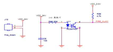 24V 레벨 검출 인터페이스 회로도