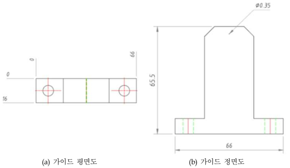 자동 뽑기 강도 측정용 Jig 가이드 설계도면