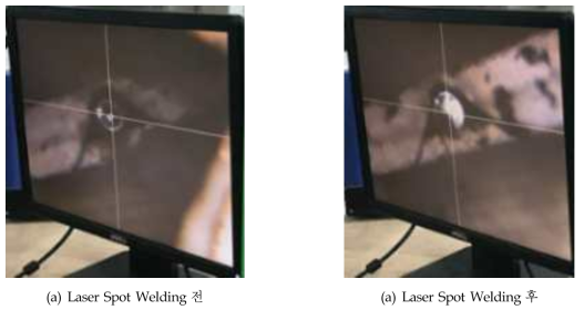 Laser Spot Welding 2차 설정 용접 결과