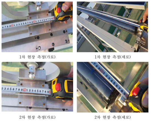 태양광/태양열 복합 제품의 치수 측정