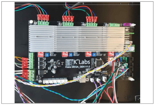 전용 PCB 보드를 사용한 대형 3D 프린터 배선도