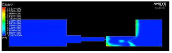 #4 Case – 10bar 전산해석 결과 : Pressure Contour